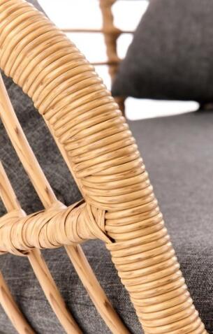 Софа HALMAR IKARO XL натуральный/черный