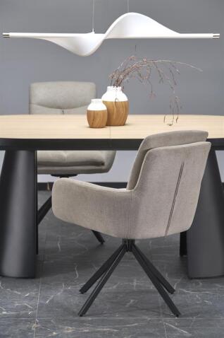 Стол обеденный HALMAR GIACOMO натуральный/черный 180-240/100