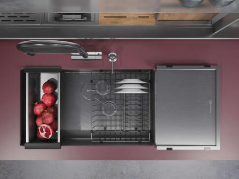 Кухонная мойка из нержавейки Omoikiri Taki 74-U/IF-GM вороненая сталь