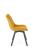 Стул HALMAR K520 горчичный/черный, поворотный
