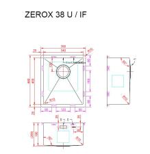 Мойка ZORG ZEROX 38 U / IF PVD GOLD