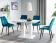 Стул SIGNAL CHIC Velvet Bluvel 85 бирюзовый/черный