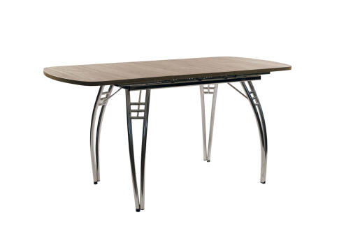 Стол ВВР Раздвижной пластиковый Дуб кера/паук хром 110-150/70