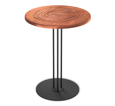 Стол журнальный Sheffilton SHT-CT44-3/H43 кариф/черный муар