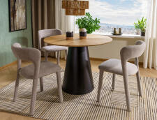 Стол обеденный SIGNAL ANGEL дуб/черный 100