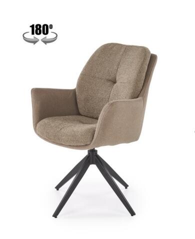 Стул HALMAR K591 коричневый/черный, поворотный