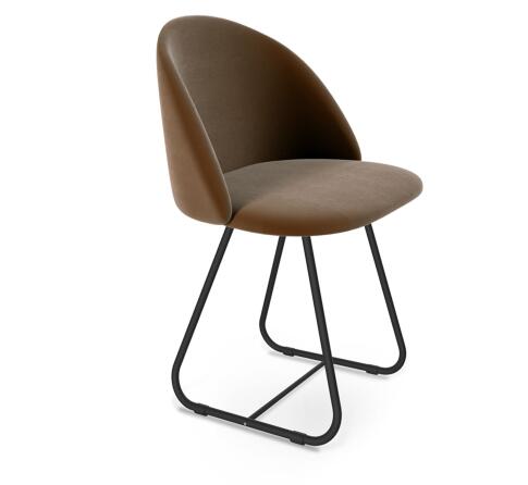 Стул Sheffilton SHT-ST35/S38 кофейный ликер/черный муар Стул Sheffilton SHT-ST35/S38 кофейный ликер/черный муар