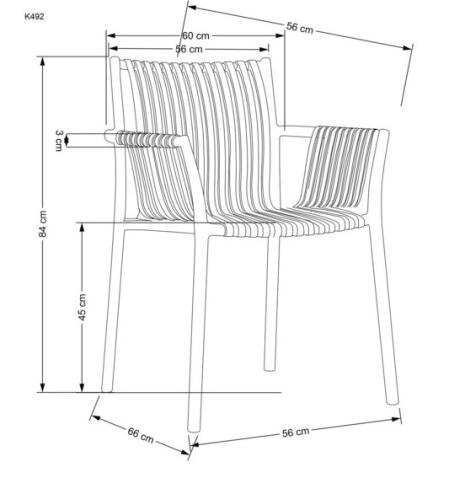 Стул HALMAR K492 черный