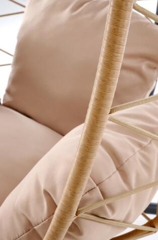 Кресло HALMAR SNAKE натуральный/бежевый