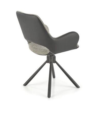 Стул HALMAR K494 серый/черный, поворотный