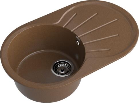 Кухонная мойка GRANFEST RONDO R-750L топаз