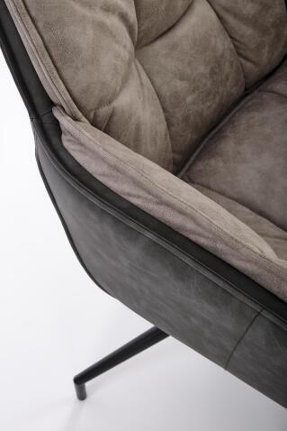Стул HALMAR K523 серый/черный