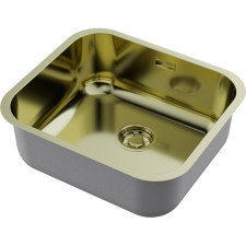 Кухонная мойка из нержавейки Omoikiri Omi 49-U/I-LG светлое золото