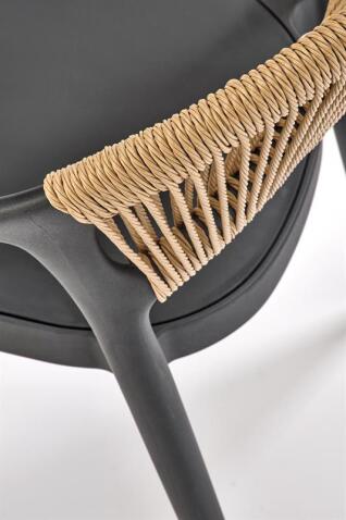 Стул HALMAR K582 черный/натуральный