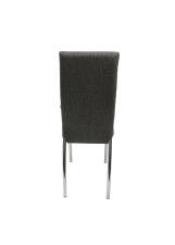 Стул ВВР Версаль серый/хром, рогожка