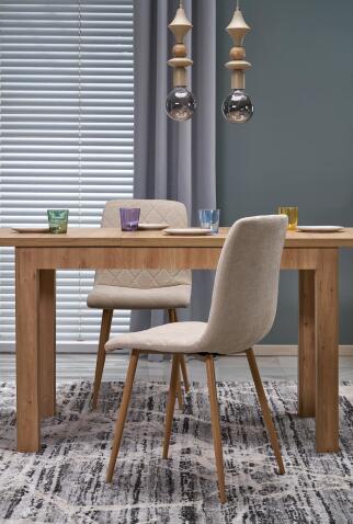 Стол обеденный HALMAR GIZMO дуб артизан 120-160/75
