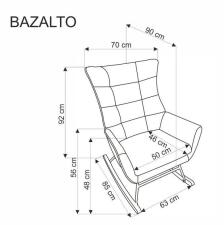 Кресло-качалка HALMAR BAZALTO бежевый
