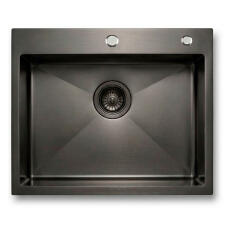 Кухонная мойка из нержавейки BLANTEK FS-5848B Nano black ECO