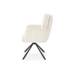 Стул HALMAR K572 кремовый/черный, поворотный