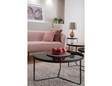 Комплект SIGNAL ARTEMIDA (3 стола журнальных) серый/черный, 80/40, 50/50, 50/45