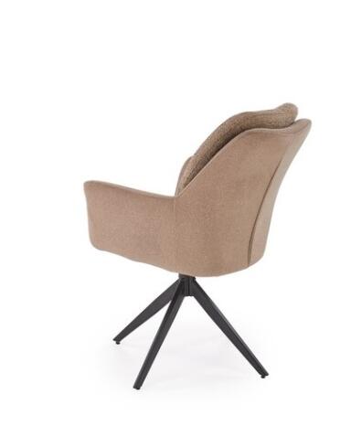 Стул HALMAR K591 коричневый/черный, поворотный