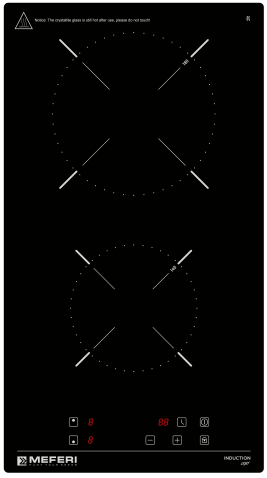 Варочная панель индукционная MEFERI MIH302BK LIGHT