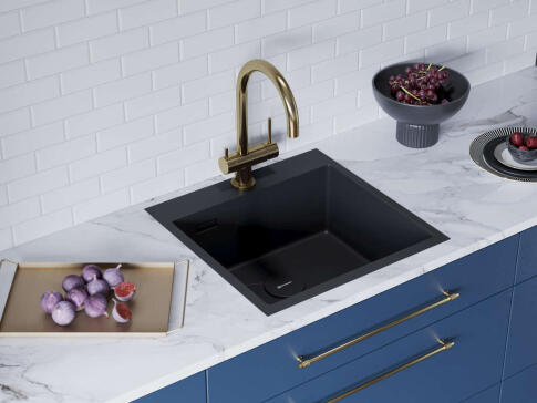 Кухонная мойка из нержавейки Omoikiri Akisame 51-GB  графит