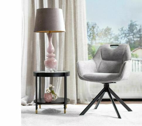 Стол журнальный SIGNAL LAGUNA A белый/черный, 45/48