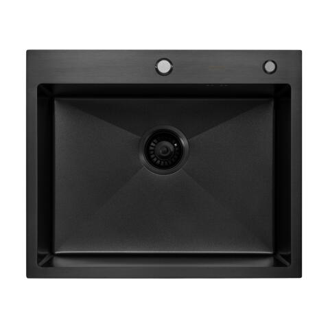 Мойка ARFEKA ECO AR 600*500 BLACK PVD NANO DECOR VOLCANIC ROCK