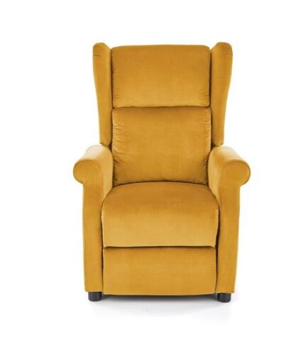 Кресло HALMAR AGUSTIN 2 раскладное, горчичный