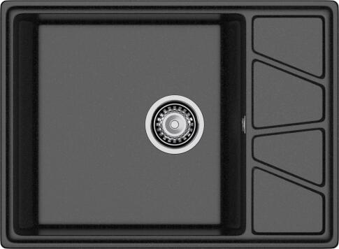 Кухонная мойка GRANFEST VERTEX V-680L черный