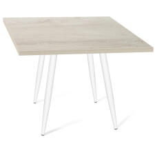 Стол Sheffilton SHT-TU104/80/80 ЛДСП белый муар/дуб беленый