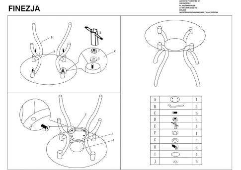 Стол обеденный SIGNAL FINEZJA A прозрачный/хром 90