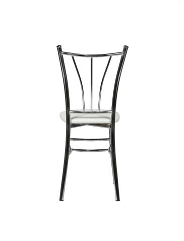 Стул ВВР Трилогия белый крокодил/хром, экокожа