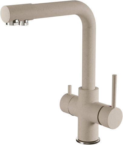 Смеситель для кухни GRANFEST QUARZ Z-5423 песочный
