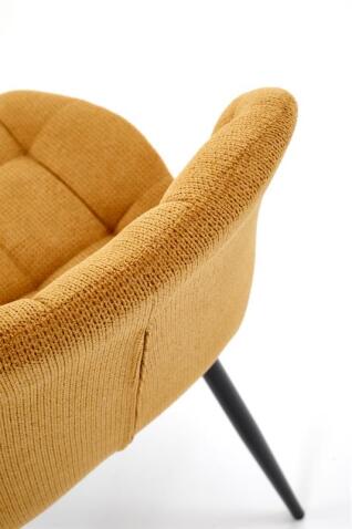 Стул HALMAR K548 горчичный/черный