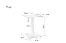 Стол обеденный SIGNAL BT-001 черный/черный мат 60