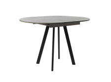 Стол ВВР Элип Камень светлый/черный профиль, ЛДСП