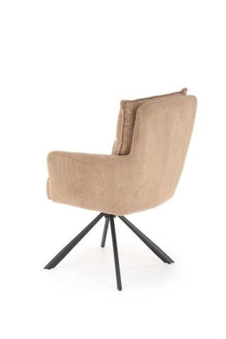 Стул HALMAR K528 капучино/черный, поворотный