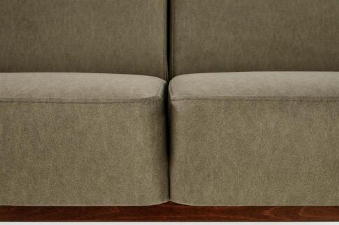 Диван HALMAR MILANO 3S tap. Castel 39 оливковый/орех