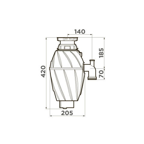 Измельчитель отходов Omoikiri Nagare 1000
