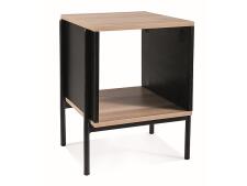 Стол журнальный SIGNAL KARINA B дуб/черный мат 40/40