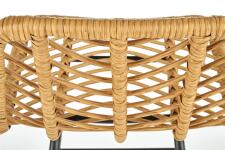 Стул барный HALMAR H97 натуральный/черный Стул барный HALMAR H97 натуральный/черный