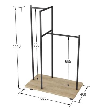 Вешалка МЕБЕЛИК Стик дуб сонома
