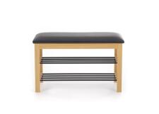 Полка для обуви HALMAR ST-11 черный/дуб натуральный, 81/31/48