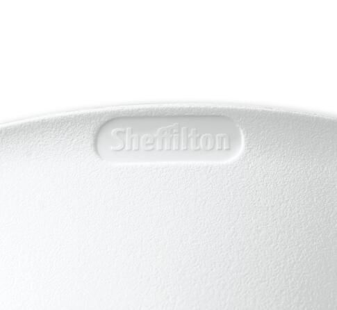 Стул полубарный Sheffilton SHT-ST19/S148-1 белый/черный муар