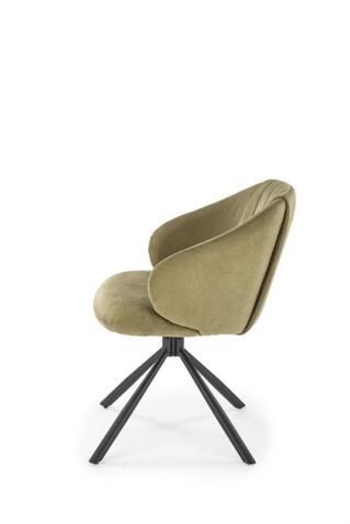 Стул HALMAR K533 оливковый/черный, поворотный