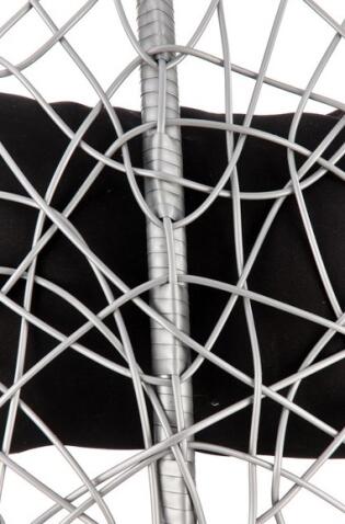 Кресло HALMAR EGGY серый/черный