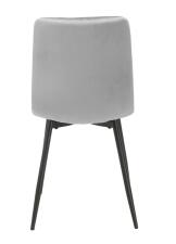 Стул SIGNAL TOM Velvet Bluvel 03 светло-серый/черный