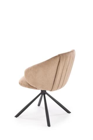 Стул HALMAR K533 капучино/черный, поворотный